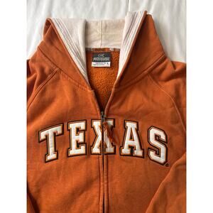 Texas Longhorns Hoodie Youth L Colosseum Athletics Burnt Orange Fleece Zip Up